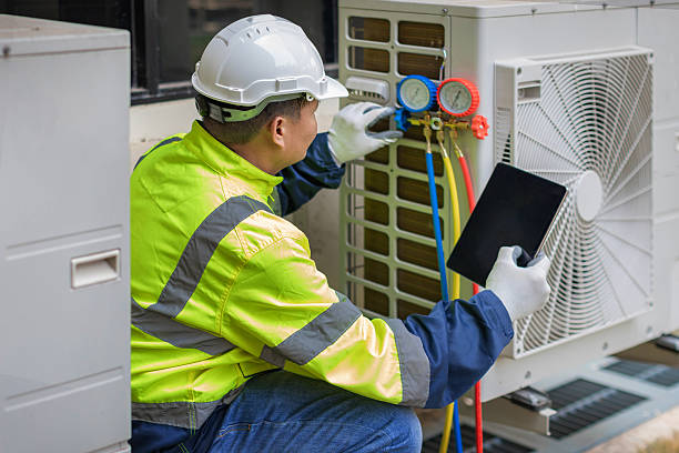 Professional Hvac Maintenance technician working in Arcadia, WI